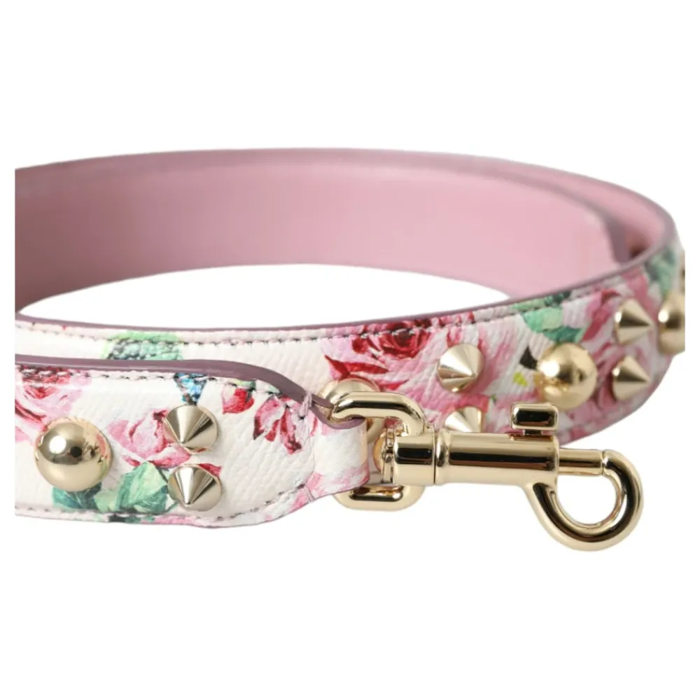 Tilbehør Til Tasker<Dolce & Gabbana Floral Skuldertaske Tilbehør Pink