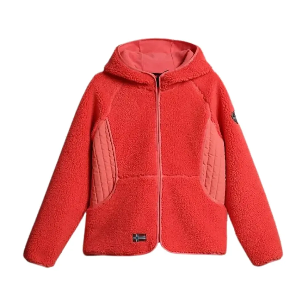 Fleece^Napapijri Yupik Fleece Hoodie med Lynlås Pink