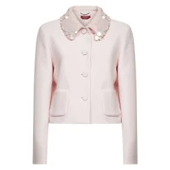 Jakker^Max Mara Studio Pinne Cropped Jacket Pink