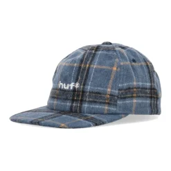 Huer, Kasketter & Hatte^HUF Plaid Flannel A-Frame Cap Navy Multifarvet