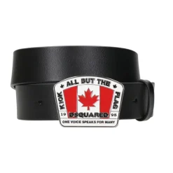 Bælter & Seler<Dsquared2 Plaque Buckle Belt Sort