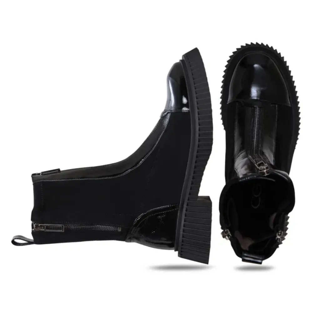 Chelsea Boots<Cesare Gaspari Platform Chelsea Boots Sort