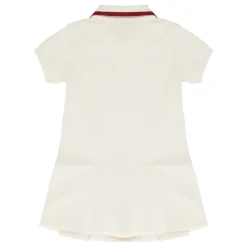 Kjoler & Nederdele^Moncler Pleated Polo Shirt Dress Hvid
