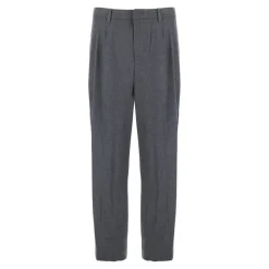 Bukser^Dunst Pleated Wide Slacks Grå