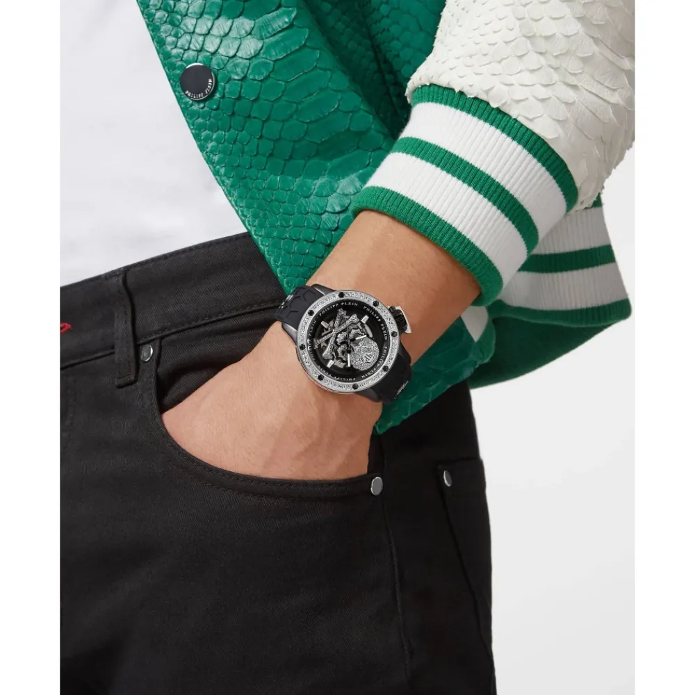 Ure<Philipp Plein Plein Rich 46mm Ur Sort