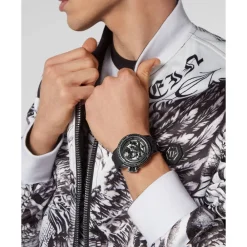 Ure<Philipp Plein Plein Rich 46mm Ur Sort