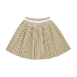 Kjoler & Nederdele<MM6 Maison Margiela Plisseret A-formet nederdel Beige