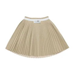 Kjoler & Nederdele<MM6 Maison Margiela Plisseret A-formet nederdel Beige