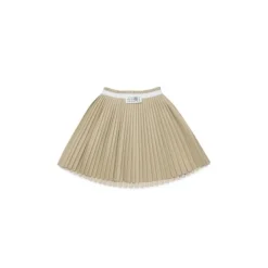 Kjoler & Nederdele<MM6 Maison Margiela Plisseret Mini Nederdel Beige