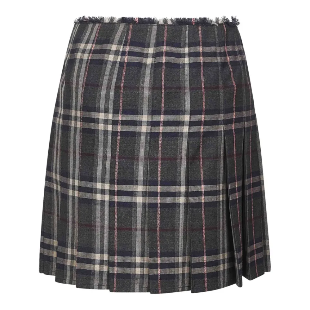 Nederdele^Burberry Plisseret Nederdel Grå