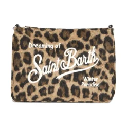 Toilettasker^MC2 Saint Barth Pochette leopardata Brun