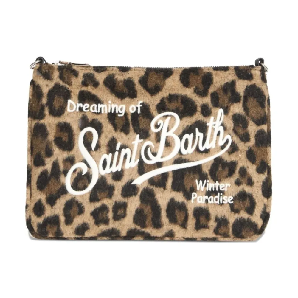 Toilettasker^MC2 Saint Barth Pochette leopardata Brun