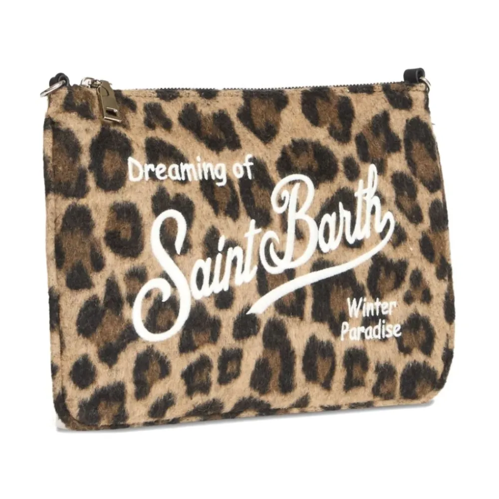 Toilettasker^MC2 Saint Barth Pochette leopardata Brun