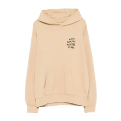 Trøjer<Anti Social Social Club Polar Fleece Hoodie Brun