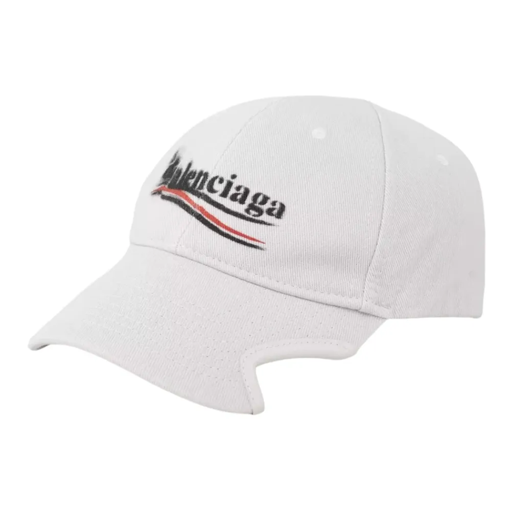 Huer, Kasketter & Hatte^Balenciaga Political Stencil Cap Hvid