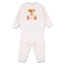 Bodystocking & Sæt^Polo Ralph Lauren Polo Bear Fleece Sweatshirt & Pant Set Pink