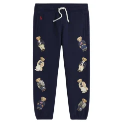 Underdele<Polo Ralph Lauren Polo Bear Print Bomuld Blød Bukser Blå