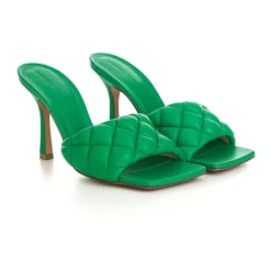 Stiletter^Bottega Veneta Polstret Sandal Grøn