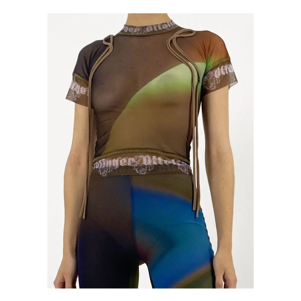 T-Shirts^OTTOLINGER Polyester Mesh T-Shirt Multifarvet