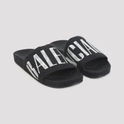 Sandaler^Balenciaga Pool Slide Sandal Sort