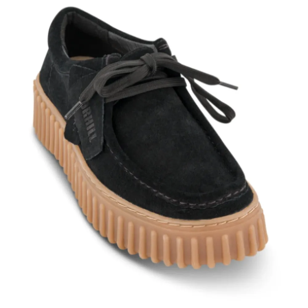 Snøresko^Clarks Premium Ruskind Komfort Sko Sort