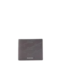 Punge & Kortholder^Balenciaga Præget læderpung Grå