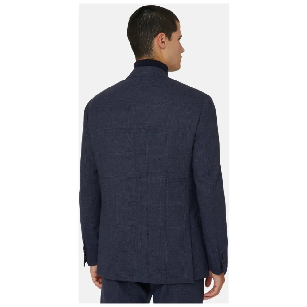 Jakkesæt<Boggi Milano Prince of Wales Check Suit Blå