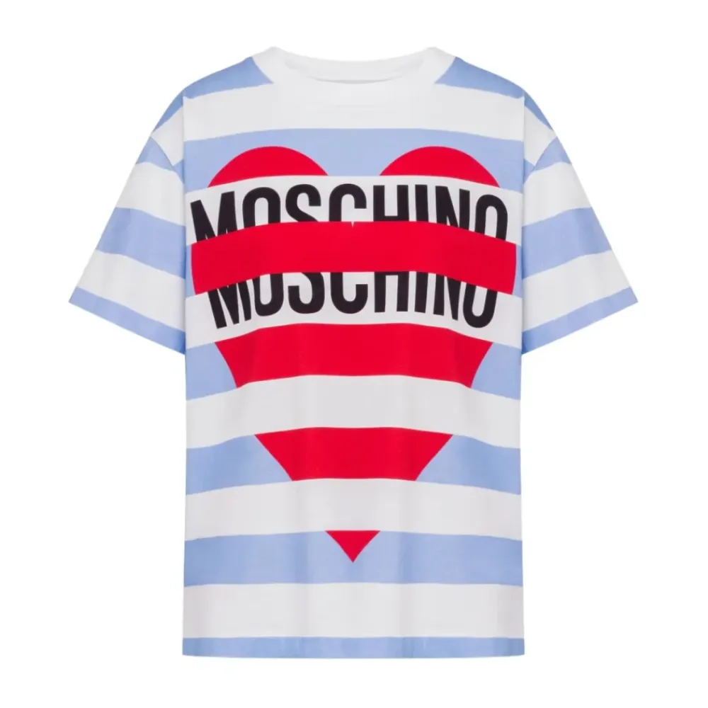 T-Shirts^Moschino Printed Cotton Jersey T-shirt Multifarvet