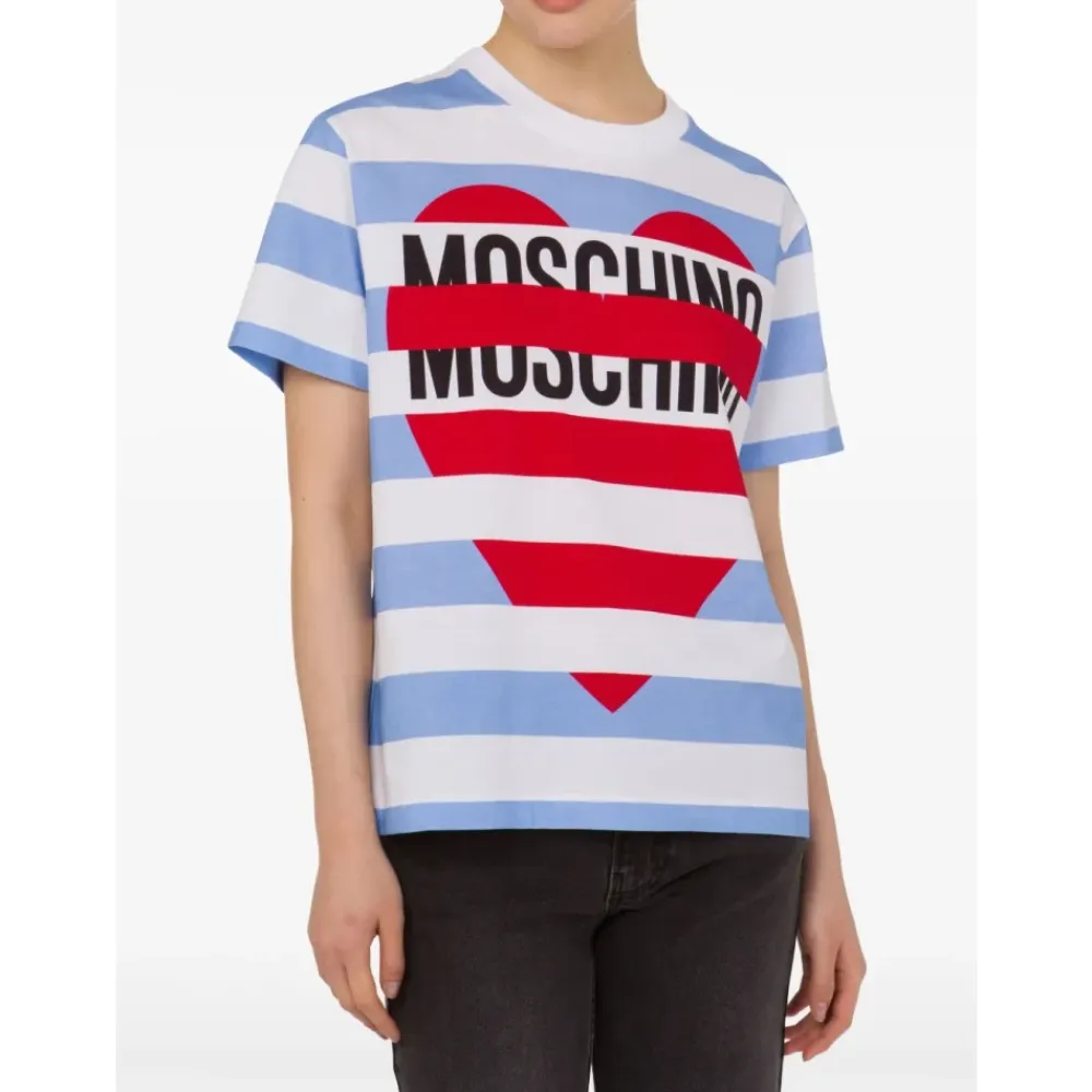 T-Shirts^Moschino Printed Cotton Jersey T-shirt Multifarvet