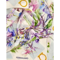 Tørklæder^Ferragamo Printed Silk Foulard Multifarvet