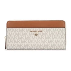 Punge & Kortholder<Michael Kors Printet lærredspung Beige
