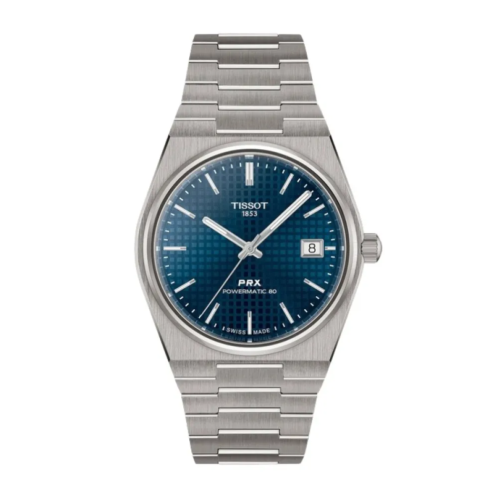 Ure<TISSOT PRX Powermatic 80 Titanium 38mm Blå