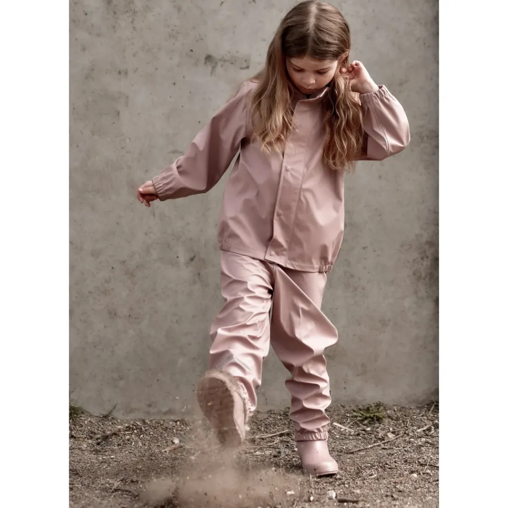 Overtøj<Mikk-Line PU Regnsæt - Adobe Rose Pink