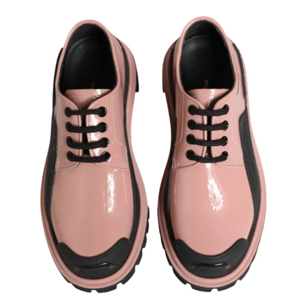 Snøresko<Dolce & Gabbana Pudder Læder Snøresko Pink