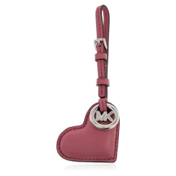 Tilbehør Til Tasker^Michael Kors Puffy Heart Læder Taske Charm Pink