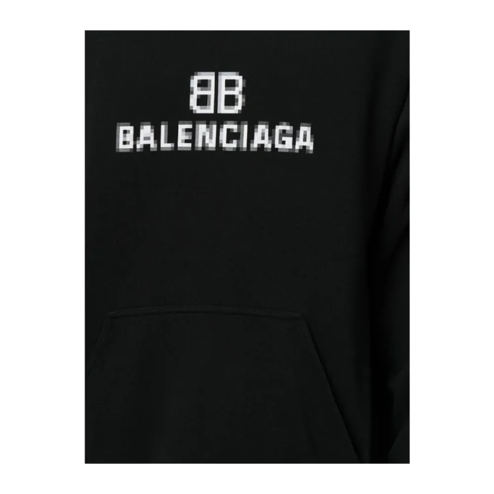 Trøjer<Balenciaga Pullover Hoodie Sort