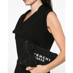 Toilettasker<Givenchy Pung i kanvas Sort