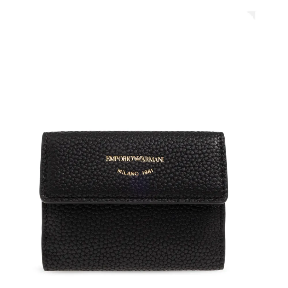Punge & Kortholder^Emporio Armani Pung med logo Sort