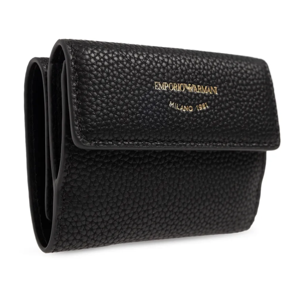 Punge & Kortholder^Emporio Armani Pung med logo Sort
