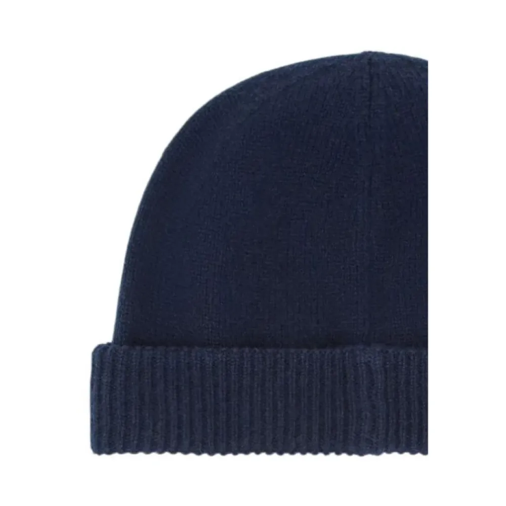 Huer, Kasketter & Hatte|Huer & Kasketter<Emporio Armani Pure Cashmere Beanie Blå