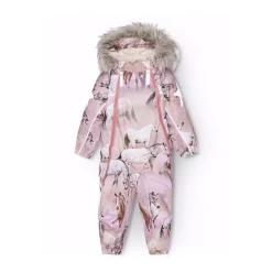Overtøj<Molo Pyxis Fur Snowsuit Pink