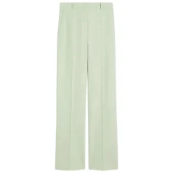 Bukser^Max Mara Studio Quasar Wool Crepe Trousers Grøn