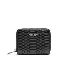 Punge & Kortholder<Zadig & Voltaire Quilted Læder Wallet Kortholder Sort