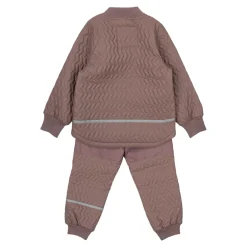 Overtøj<Mikk-Line Quilted Termosæt - Twilight Mauve Brun