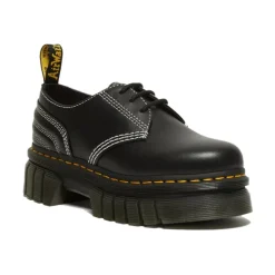 Snøresko^Dr. Martens Quiltede Platform Sko Sort