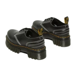 Snøresko^Dr. Martens Quiltede Platform Sko Sort