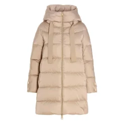 Frakker^Herno Quiltet hættetrøje med lynlås Beige
