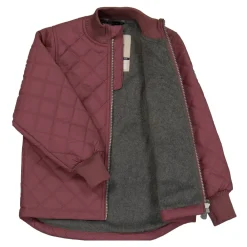 Overtøj<Mikk-Line Quiltet Termosæt med Fleece - Rose Brown Pink