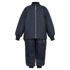 Overtøj^Mikk-Line Quiltet Termosæt med Fleece - Blue Nights Blå