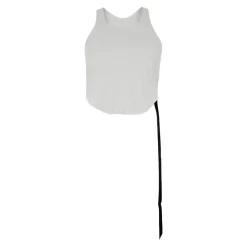 T-Shirts & Toppe<Rick Owens Racerback Top med Oversize Bånd Hvid